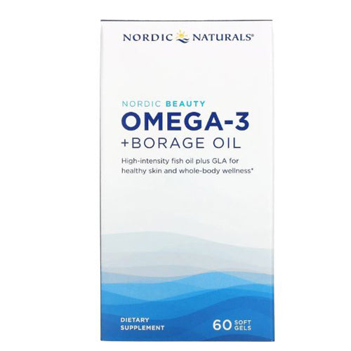 Nordic Naturals  Nordic Beauty Omega-3 + Borage Oil - 60 softgels