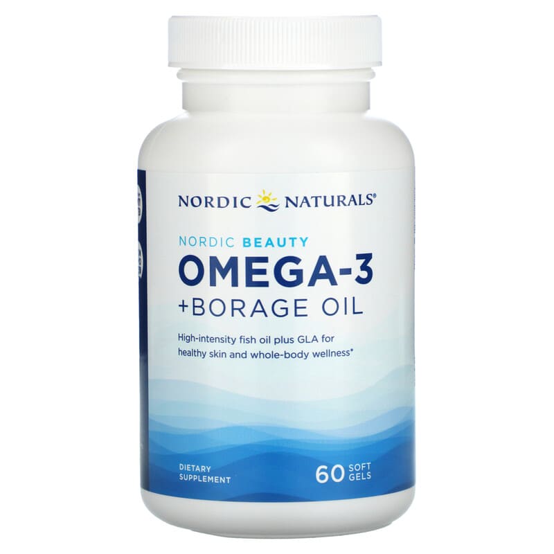Nordic Naturals  Nordic Beauty Omega-3 + Borage Oil - 60 softgels