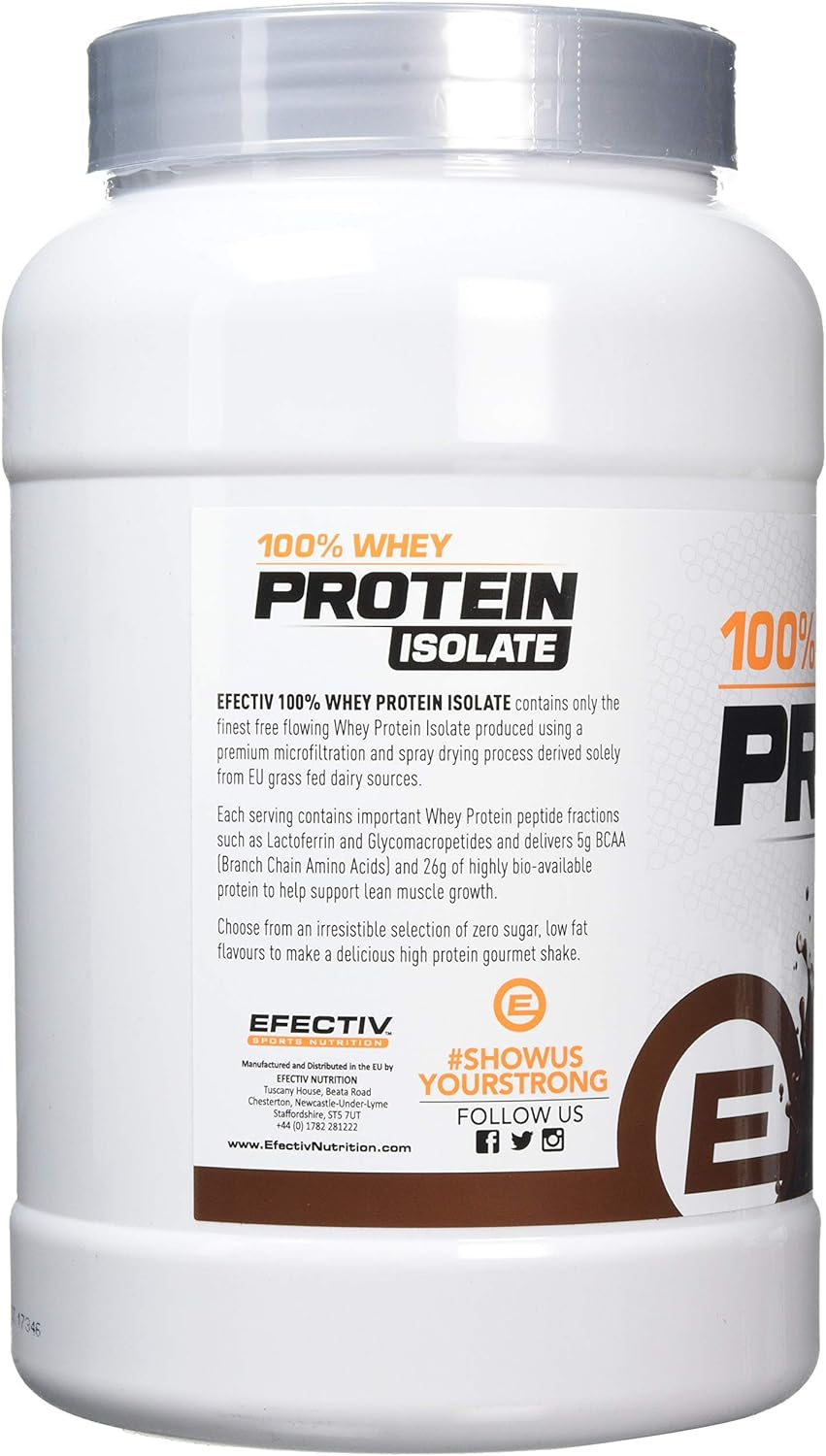 Efectiv Nutrition 100% Whey Protein Isolate - 908 grams