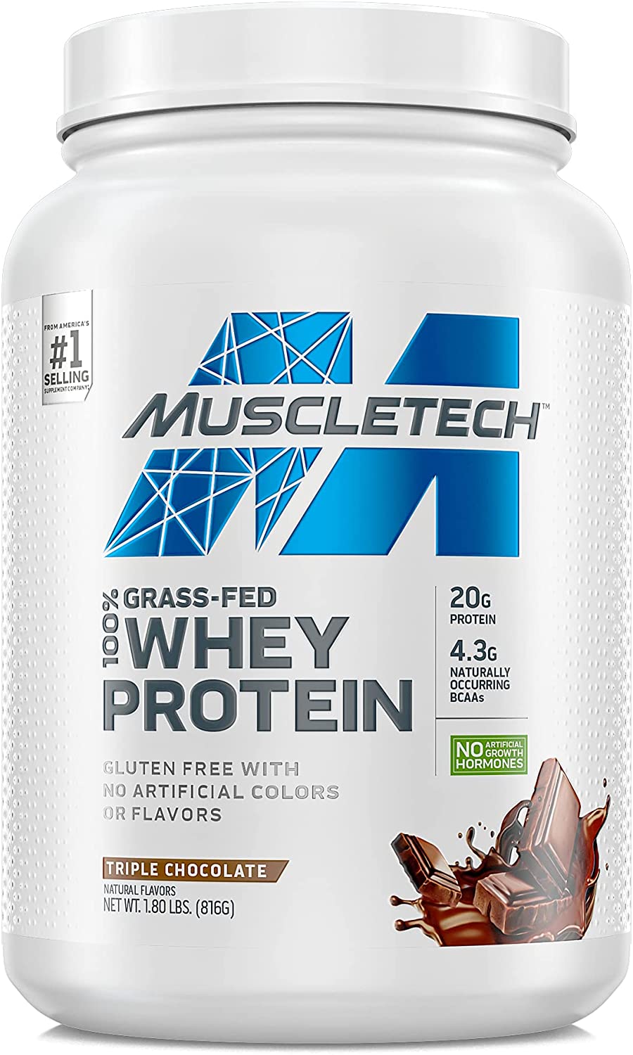 MuscleTech Grass-Fed 100% Whey Protein
