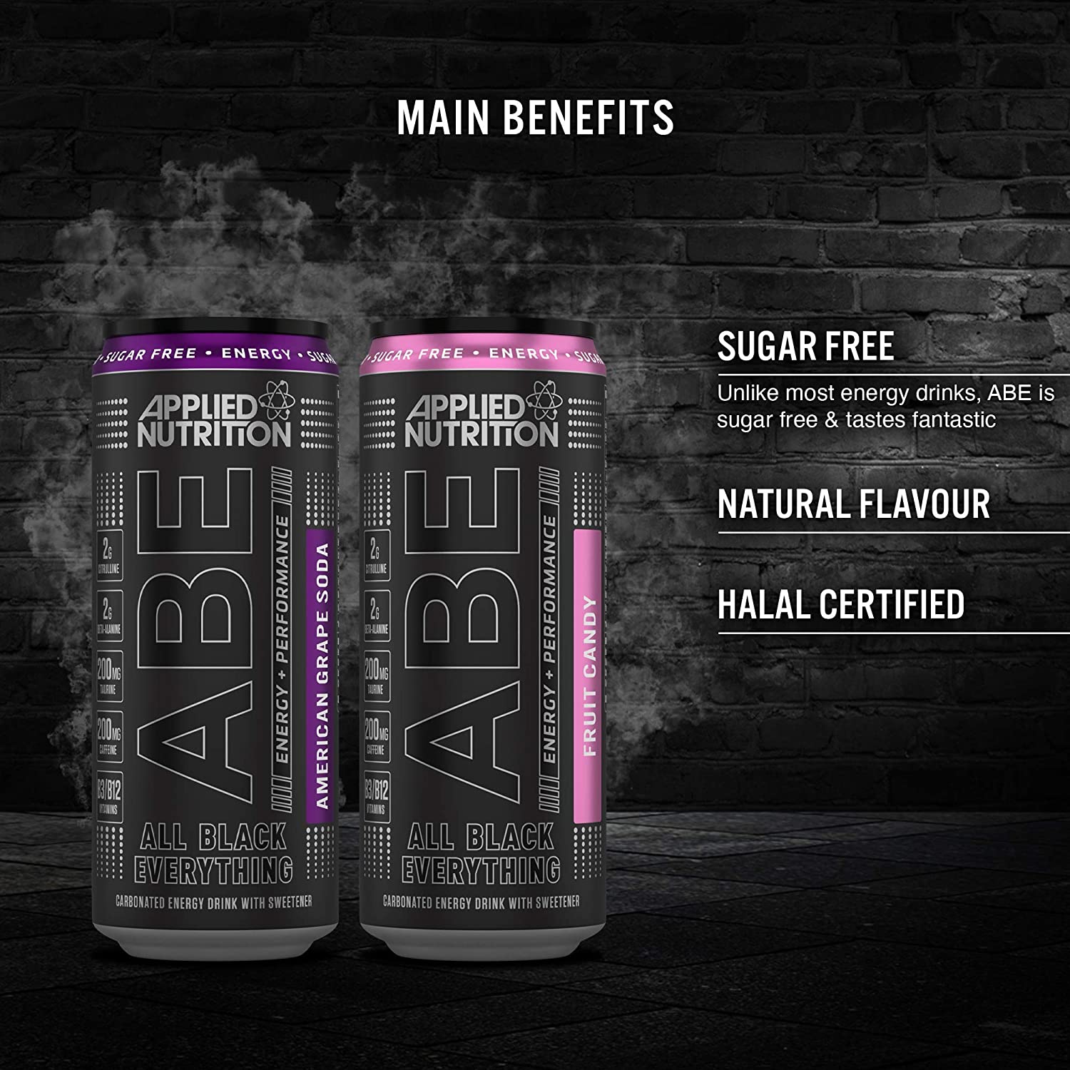 ABE Energy + Performance Cans, 24 Cans x 330ml