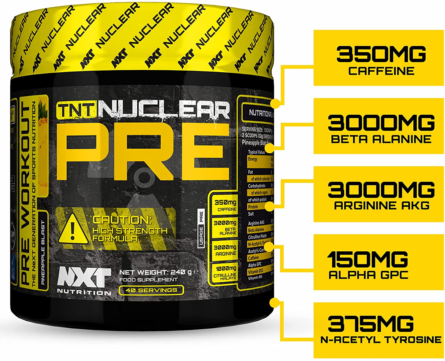NXT Nutrition TNT Nuclear Pre Workout