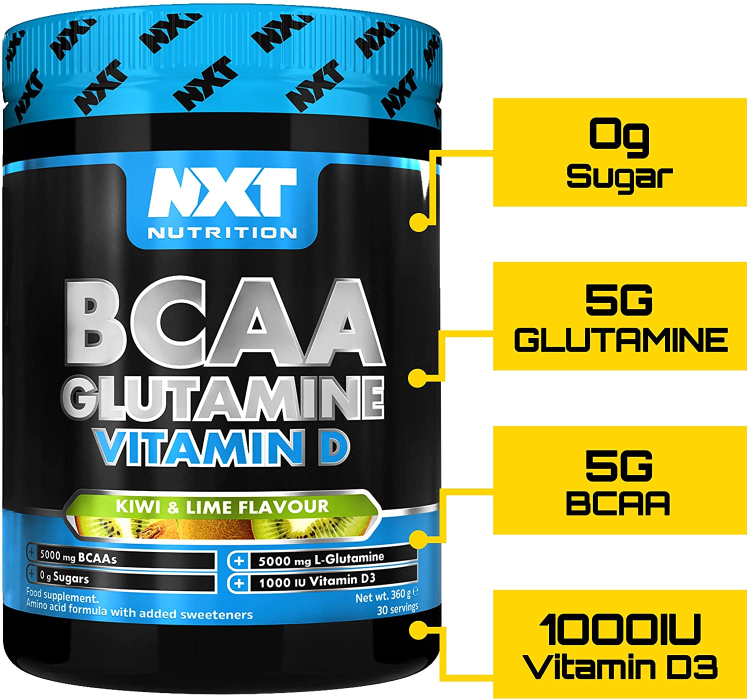 NXT Nutrition BCAA Glutamine Vitamin D