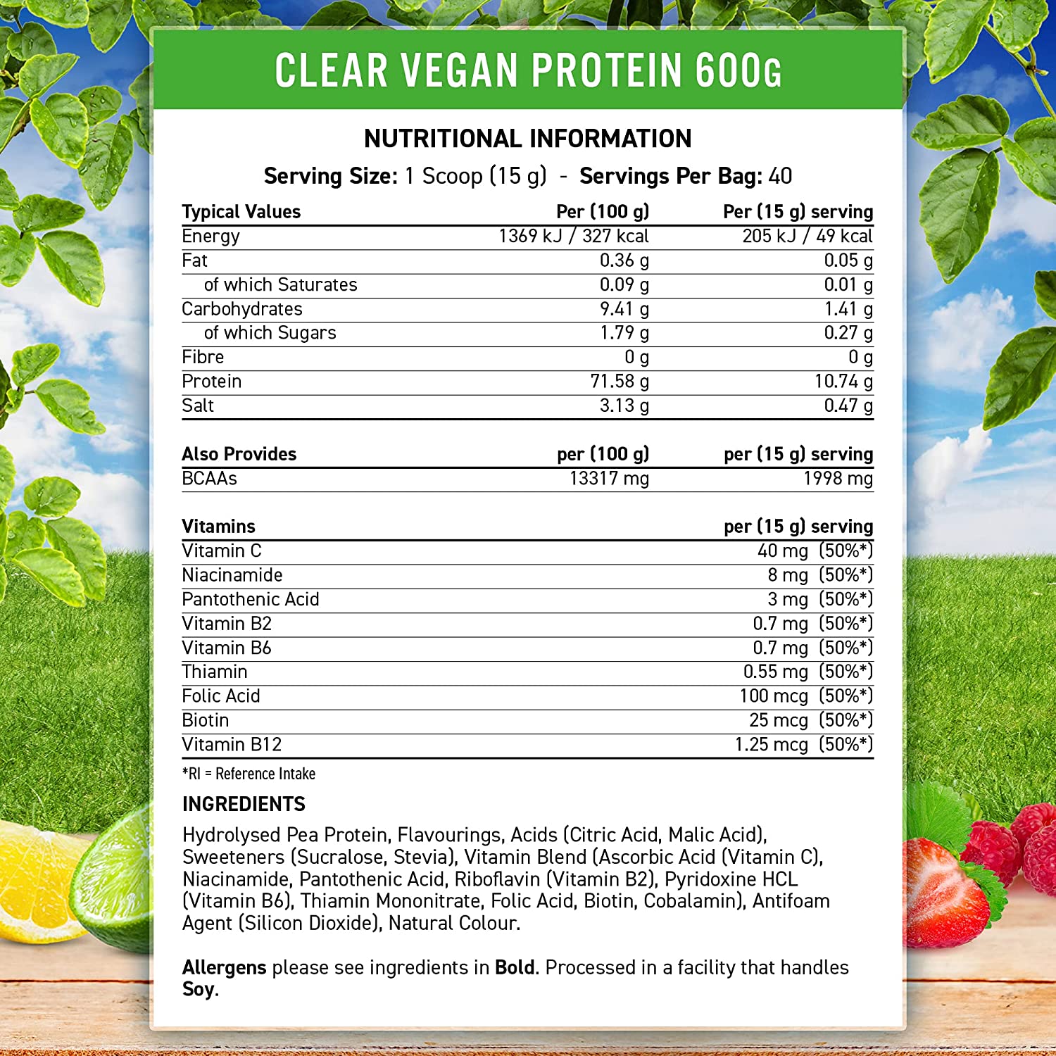 Applied Nutrition Clear Vegan Protein Isolate