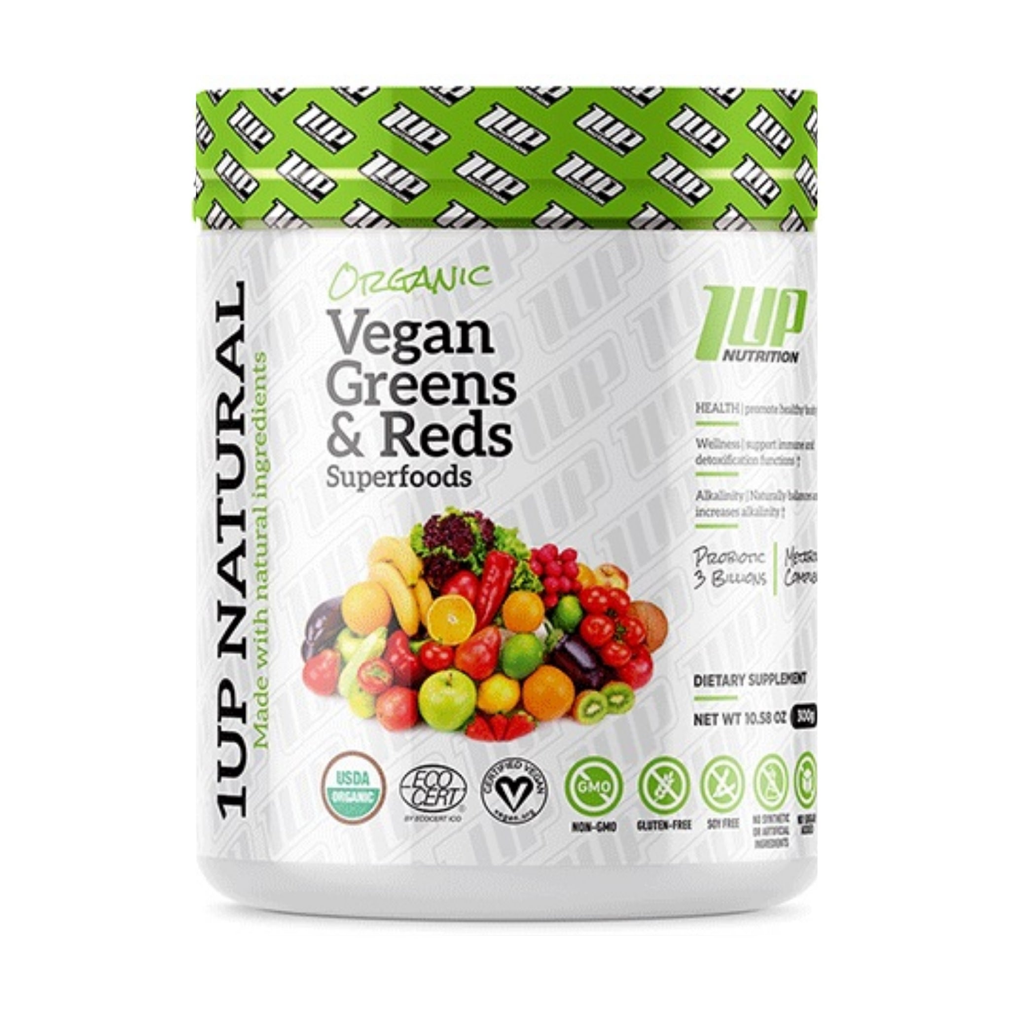 1Up Nutrition Organic Vegan Greens & Reds Superfoods