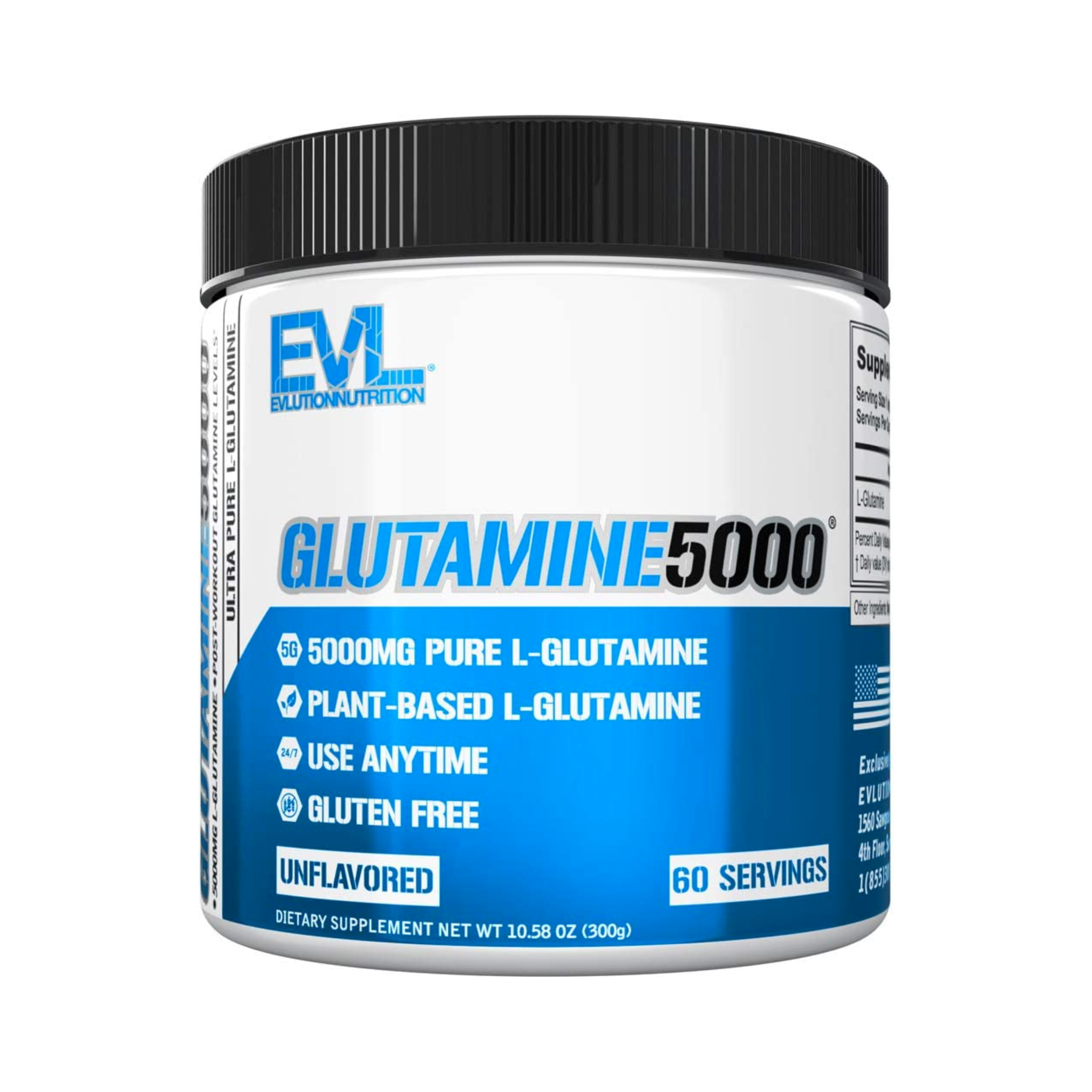 EVLution Nutrition  Ultra Pure Glutamine 5000