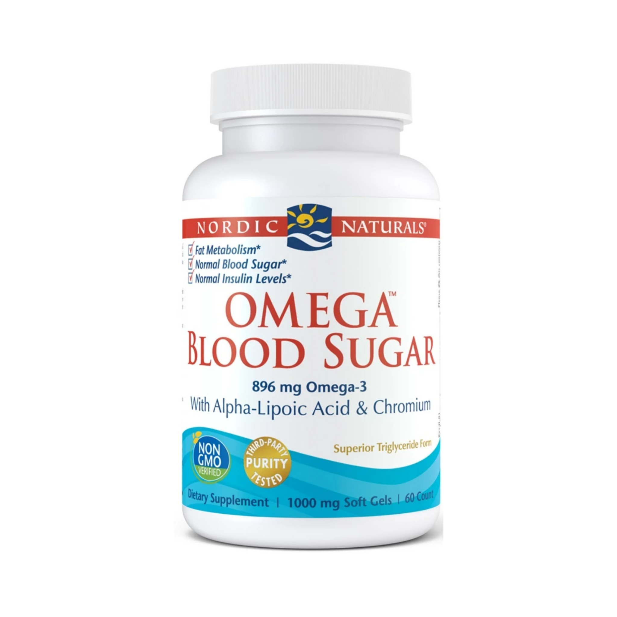 Nordic Naturals Omega Blood Sugar, 896mg