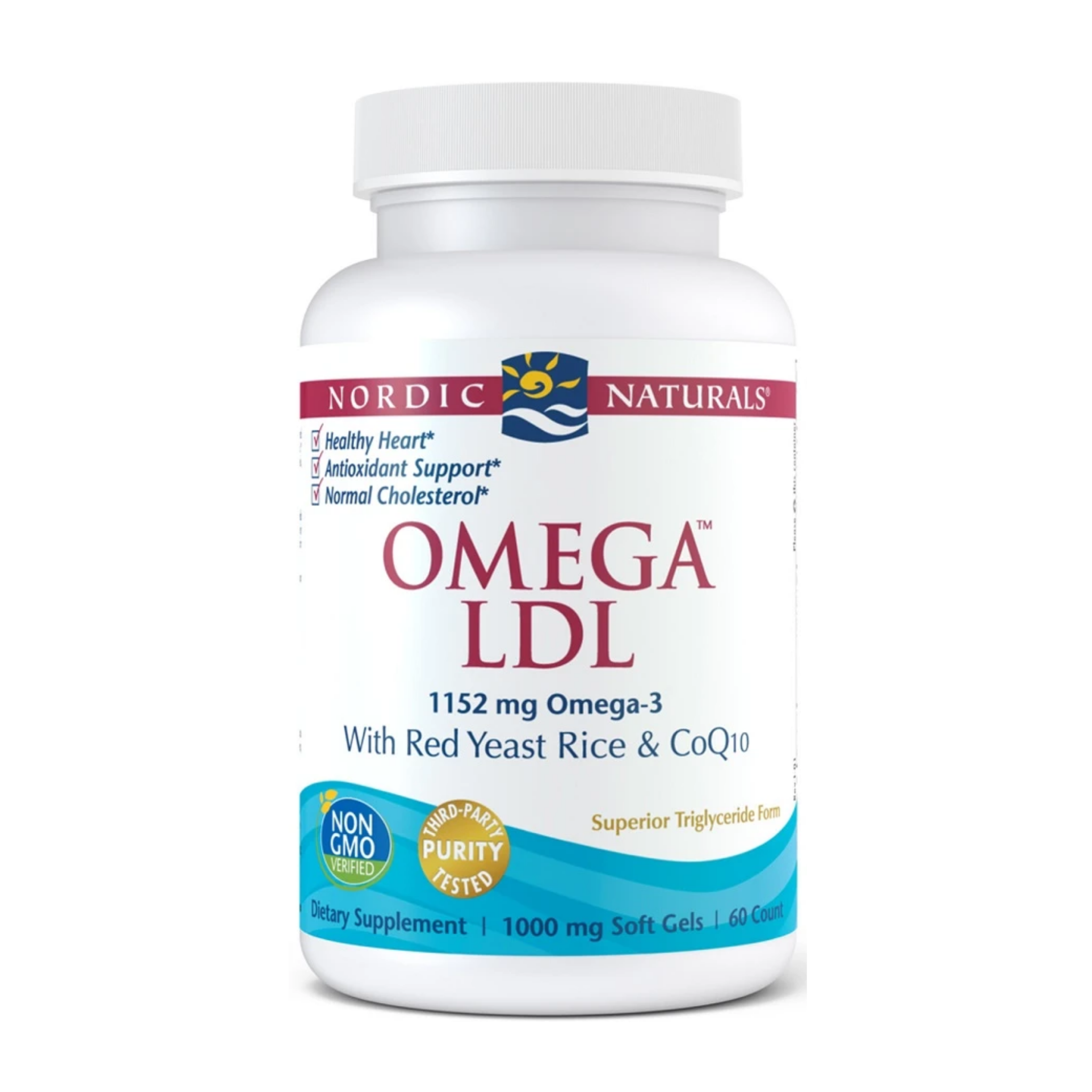 Nordic Naturals Omega LDL with Red Yeast Rice and CoQ10, 1152mg