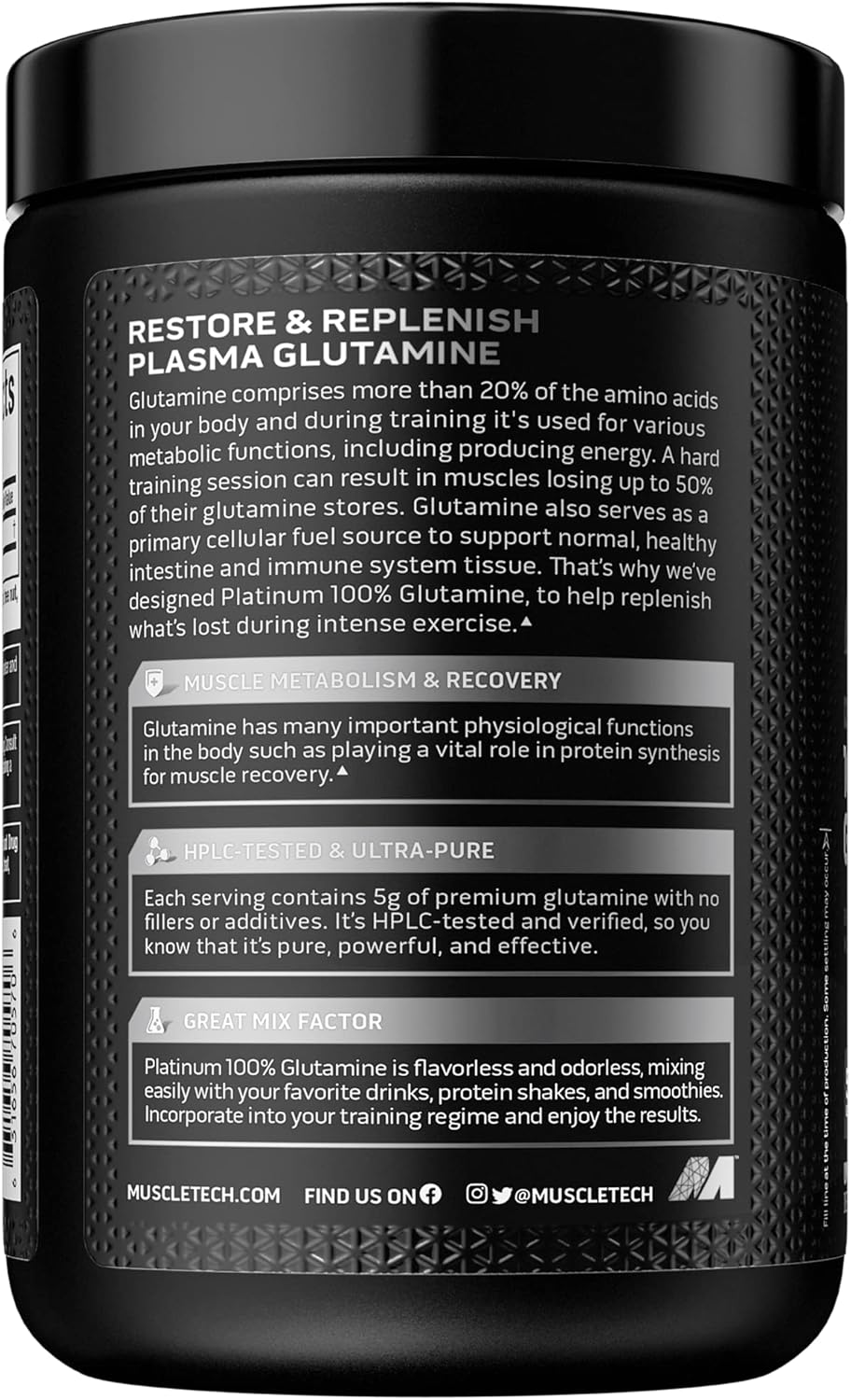 MuscleTech Platinum 100% Glutamine