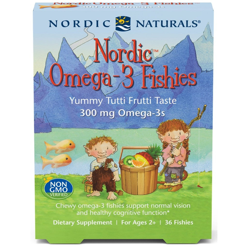 Nordic Naturals Nordic Omega-3 Fishies, 300mg Yummy Tutti Frutti Taste