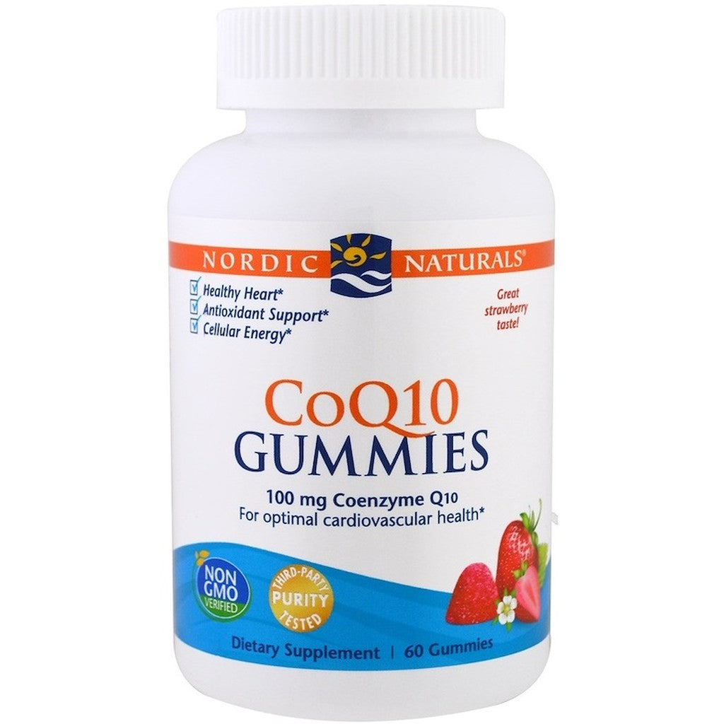 Nordic Naturals CoQ10 Gummies, 100mg Strawberry