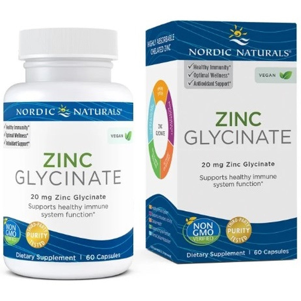 Nordic Naturals Zinc Glycinate, 20mg