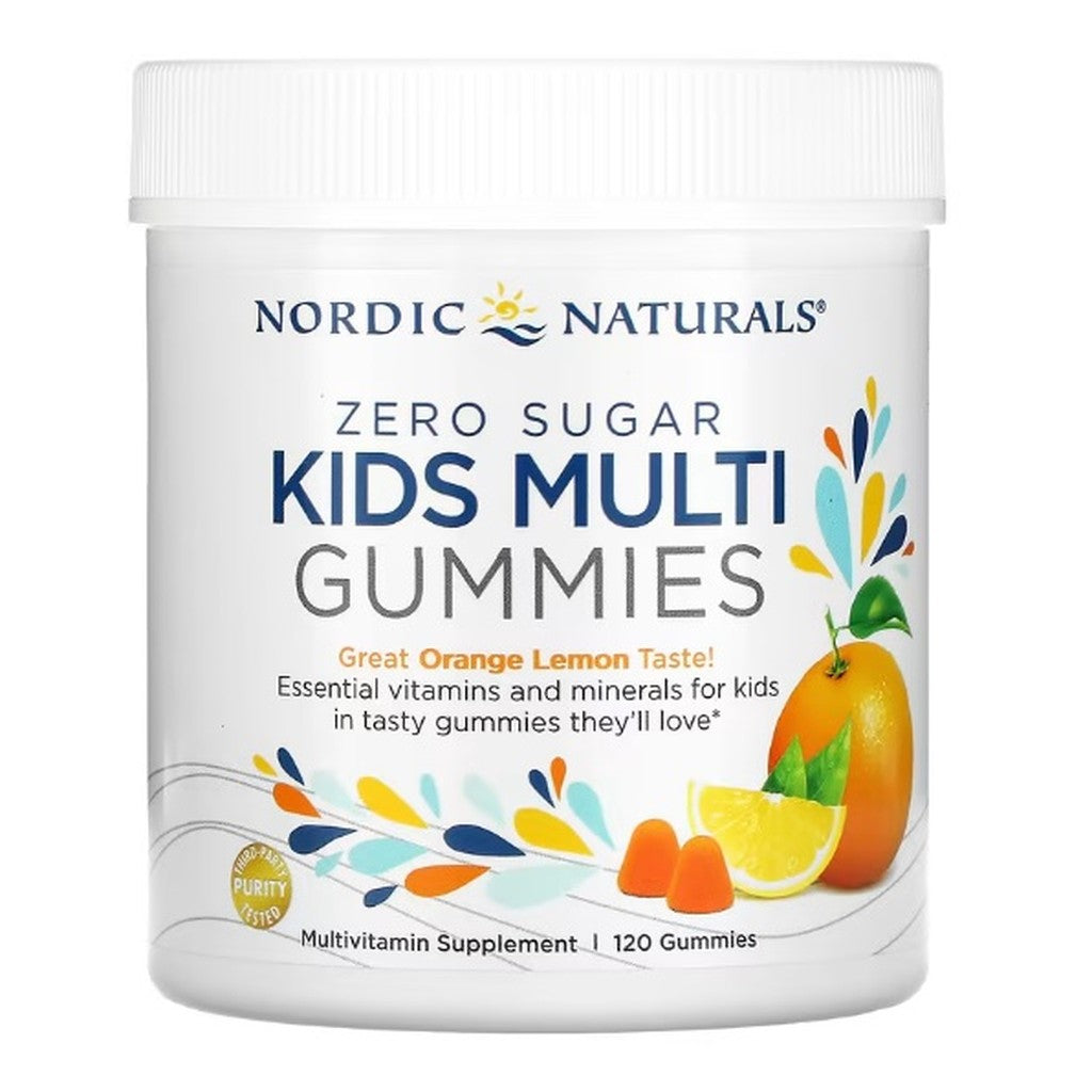 Nordic Naturals Kids Multi Zero Sugar, Orange Lemon