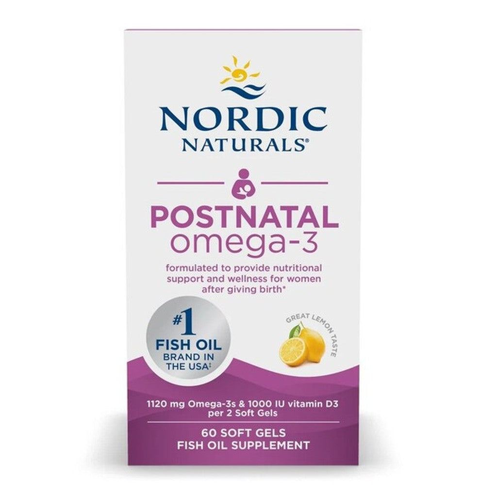 Nordic Naturals Postnatal Omega-3, 1120mg Lemon