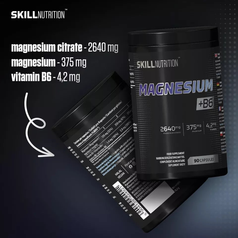 Skill Nutrition Magnesium + B6 - Magnesium + B6 - 90 caps