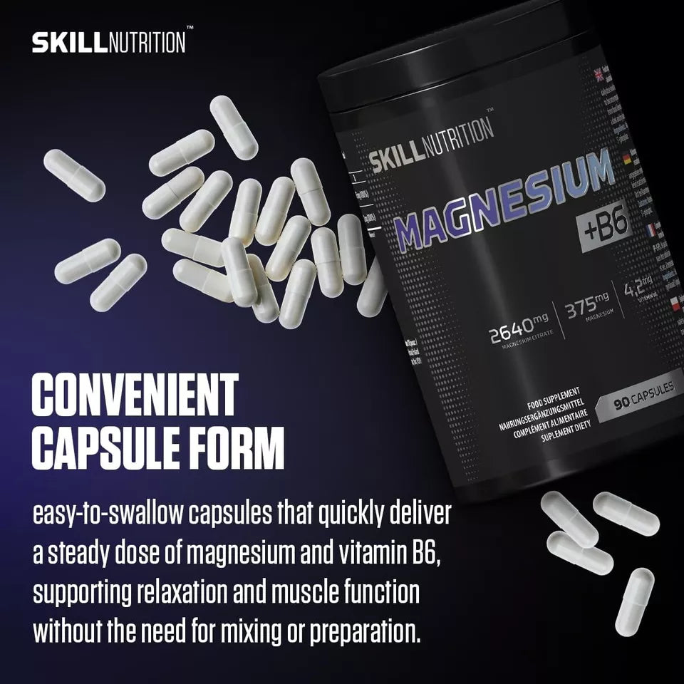 Skill Nutrition Magnesium + B6 - Magnesium + B6 - 90 caps