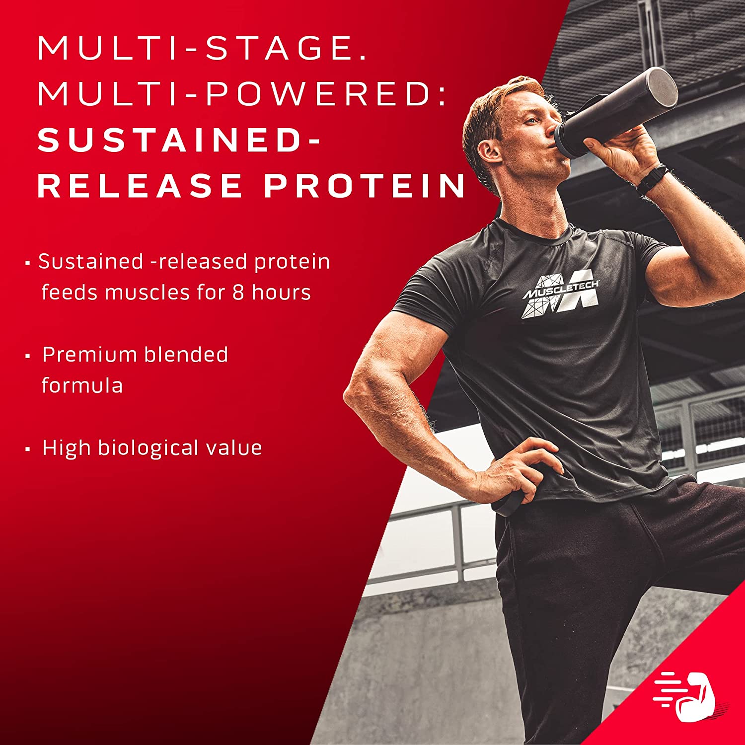 MuscleTech Phase8 Whey & Casein Protein Powder Blend