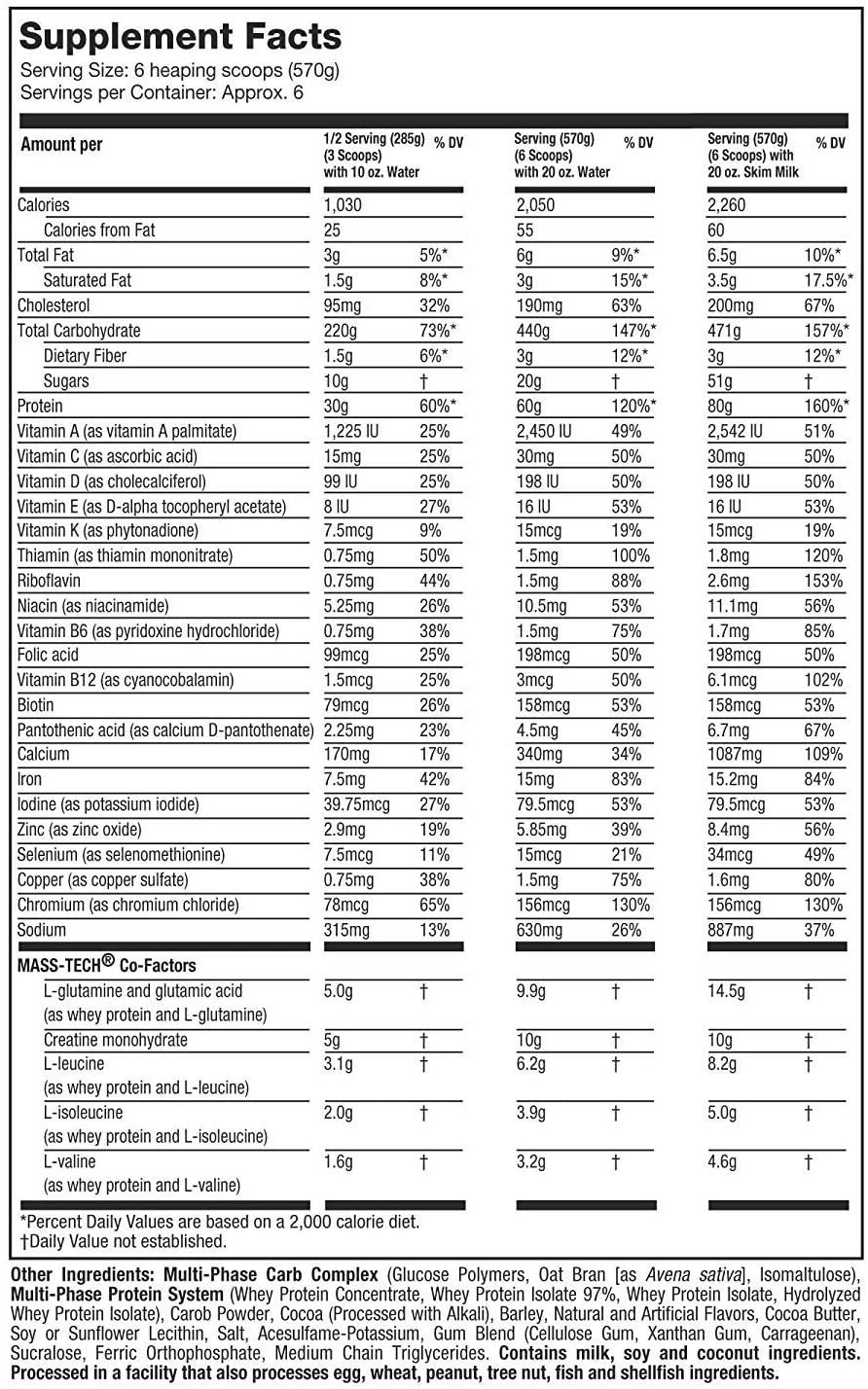 MuscleTech Mass Tech Extreme 2000