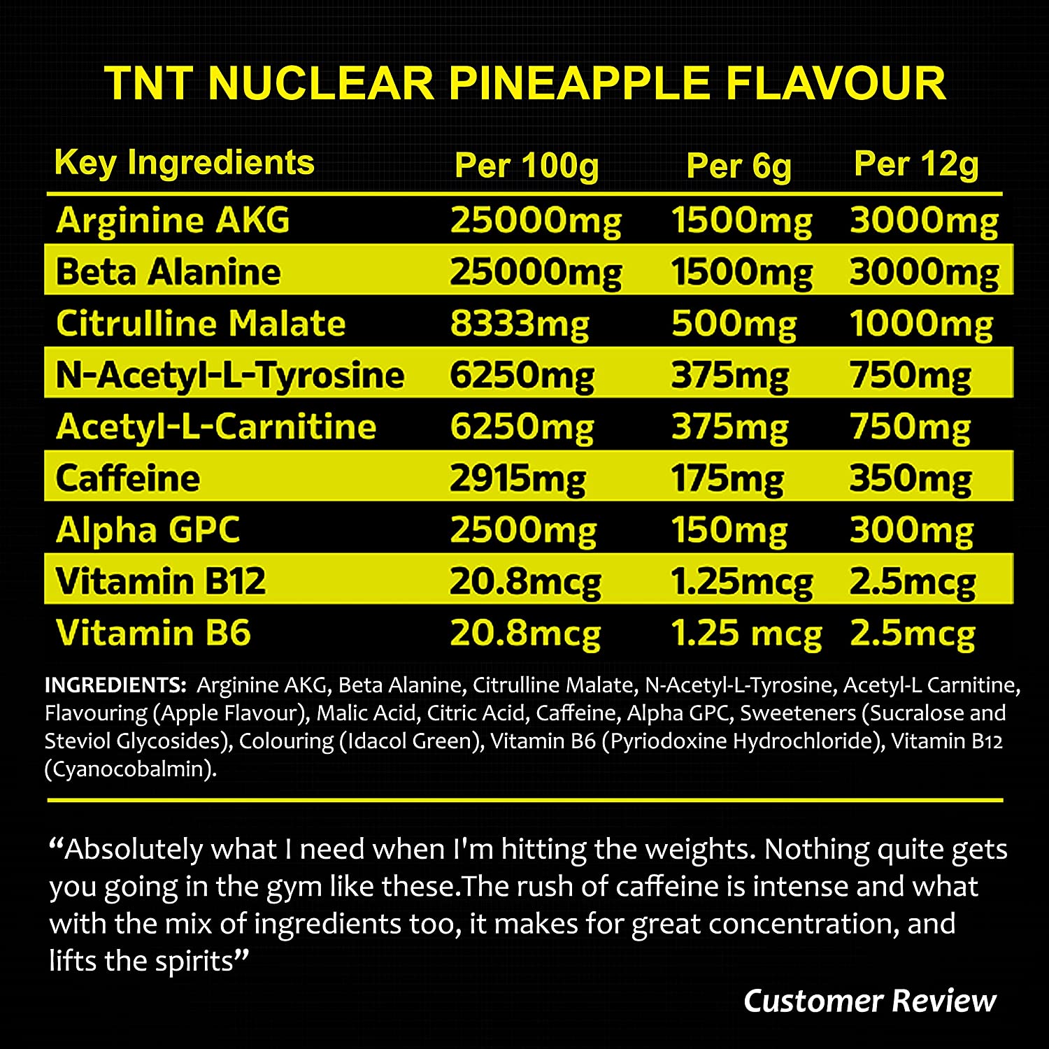 NXT Nutrition TNT Nuclear Pre Workout